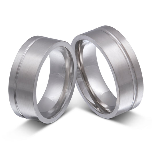 Elegance Partnerring-Set mit Handschriftgravur