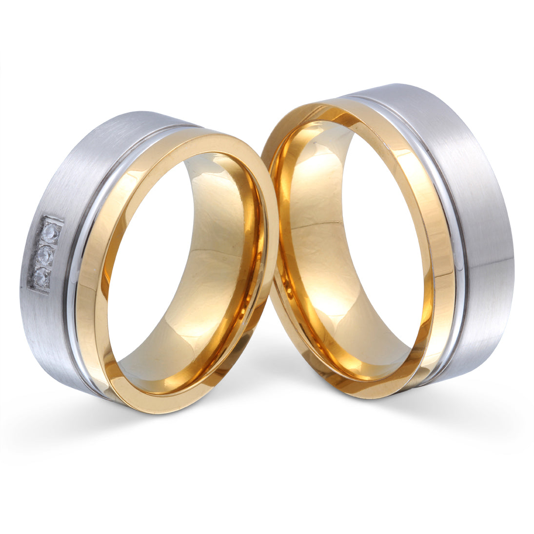 Alya Partnerring-Set mit Lasergravur