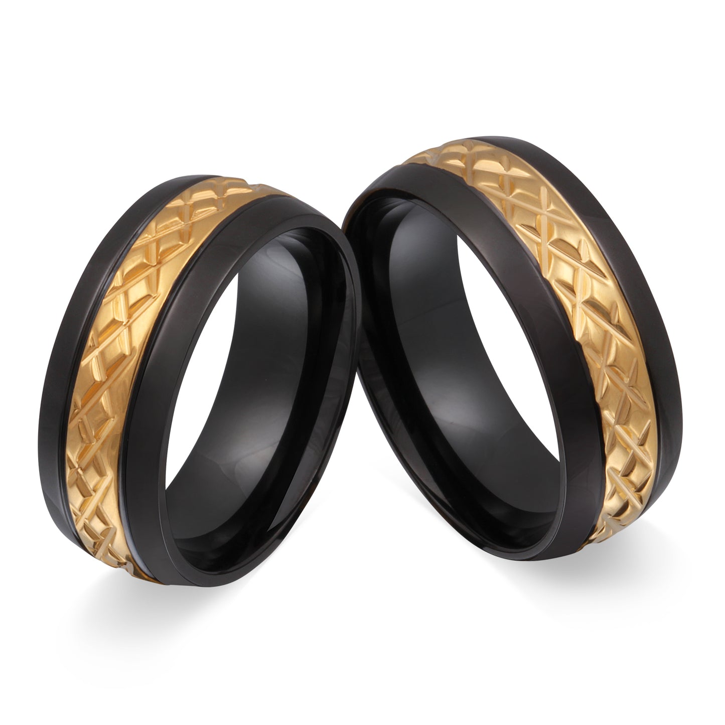 Dynhin Partnerring-Set mit Lasergravur