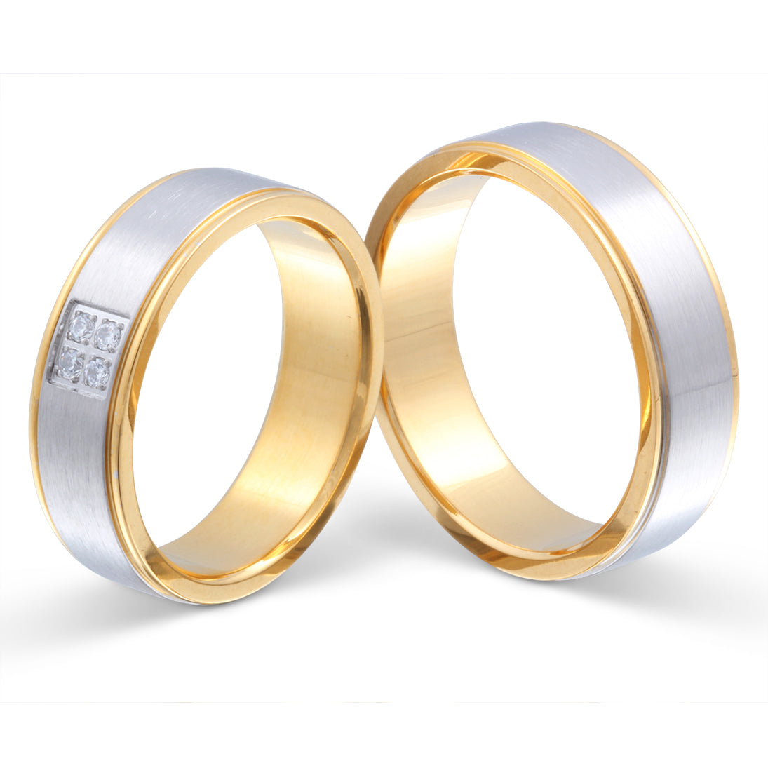 Quattro Partnerring-Set mit Handschriftgravur