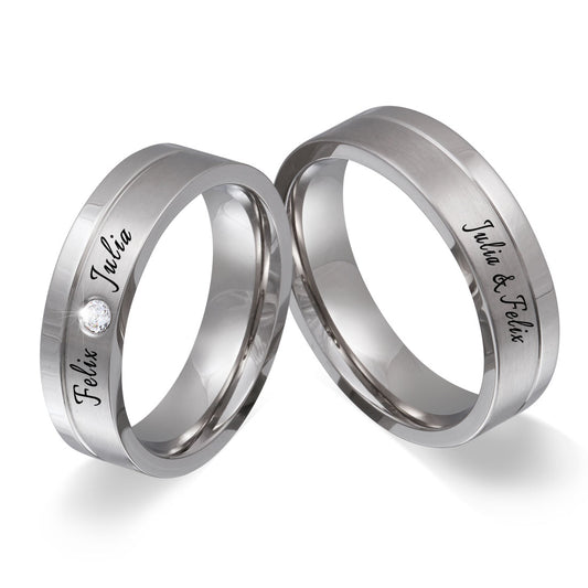 Kolita Partnerring-Set mit Lasergravur