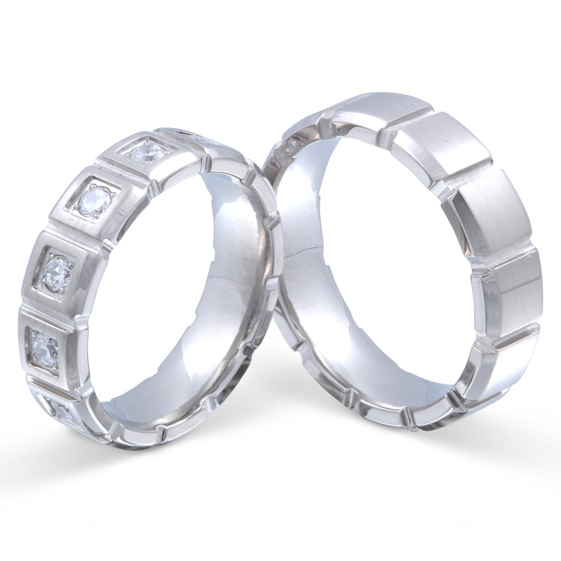 Attrazione Partnerring-Set mit Lasergravur