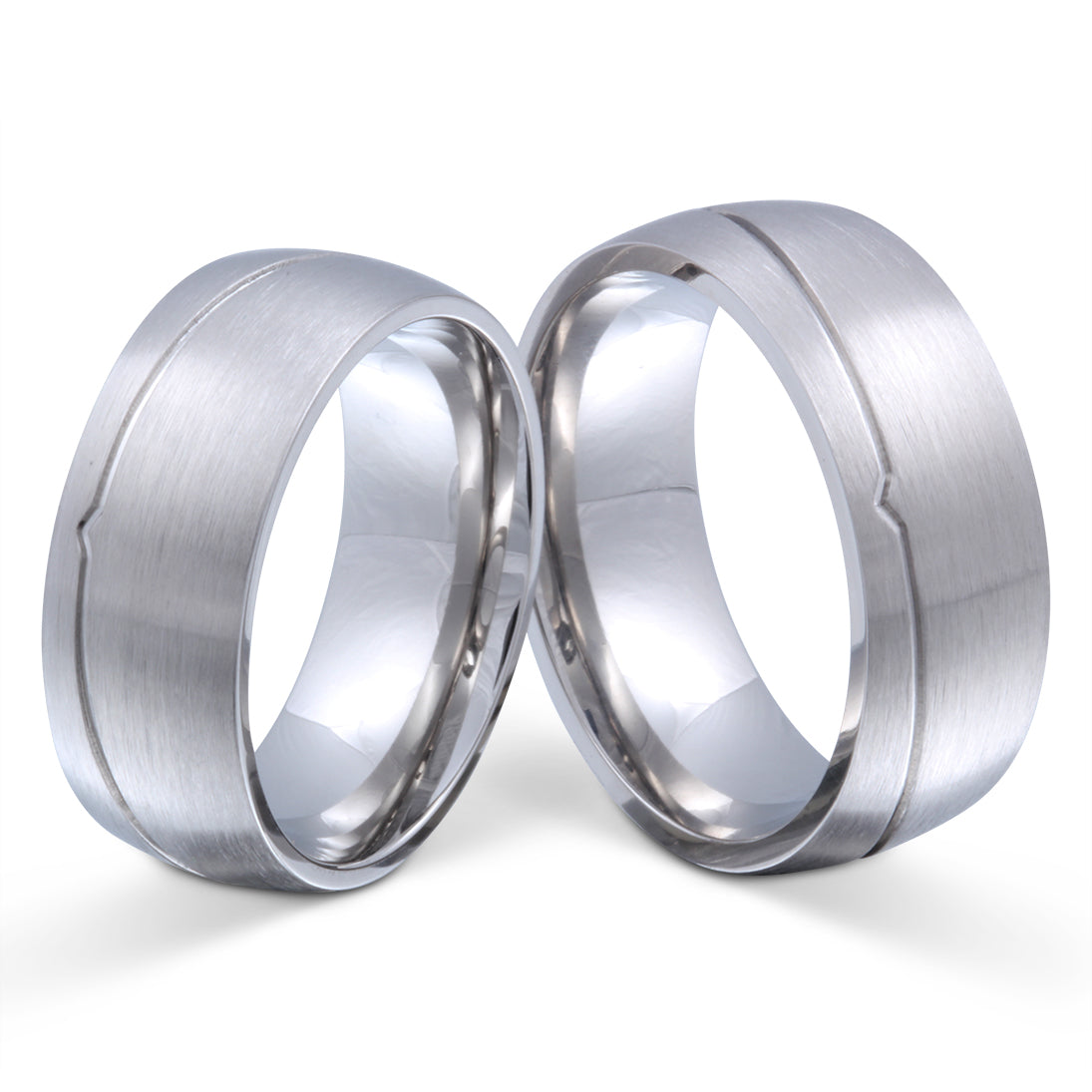 Dallas Partnerring-Set mit Lasergravur