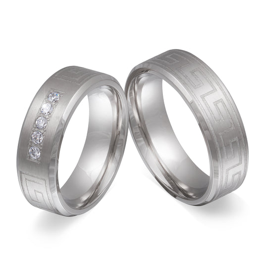 Rone Partnerring-Set mit Lasergravur