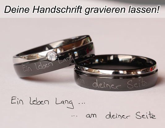 Mila Partnerring-Set mit Handschriftgravur