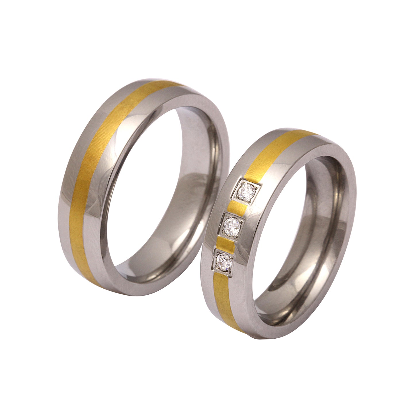 Bosok Partnerring-Set mit Handschriftgravur