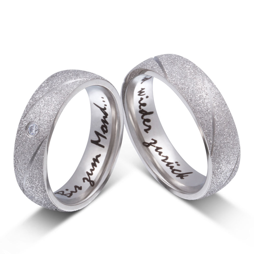 Berfin Partnerring-Set mit Lasergravur