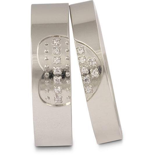 Belmea Partnerring-Set mit Lasergravur