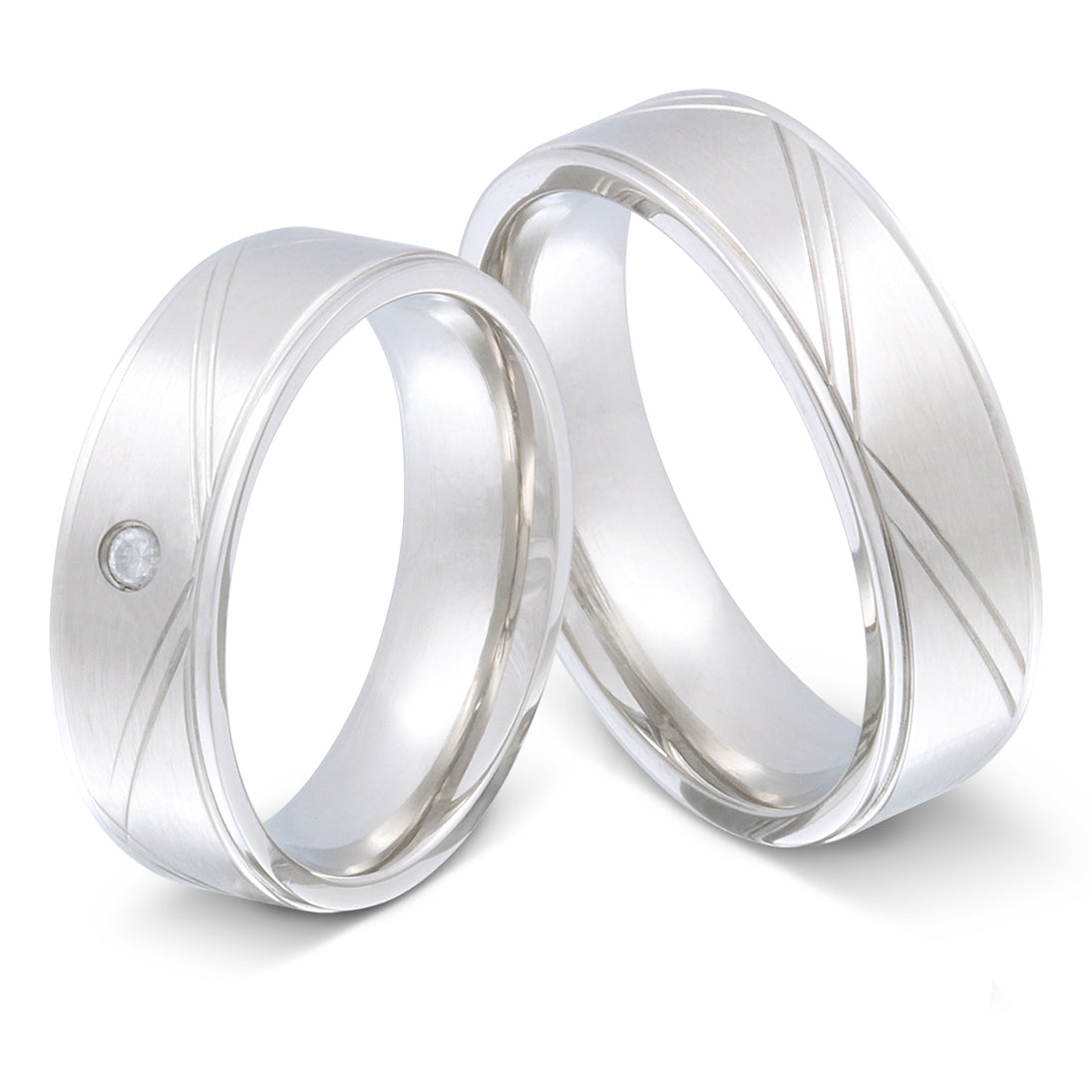 Cicilior Partnerring-Set mit Handschriftgravur