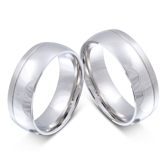 Avenue Partnerring-Set mit Handschriftgravur