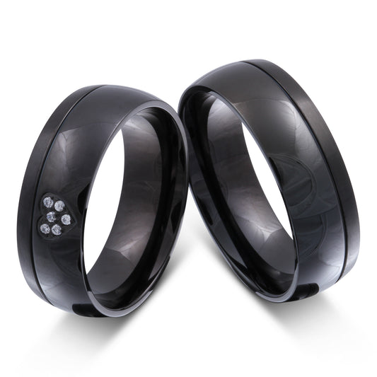 Lavanda Partnerring-Set mit Handschriftgravur