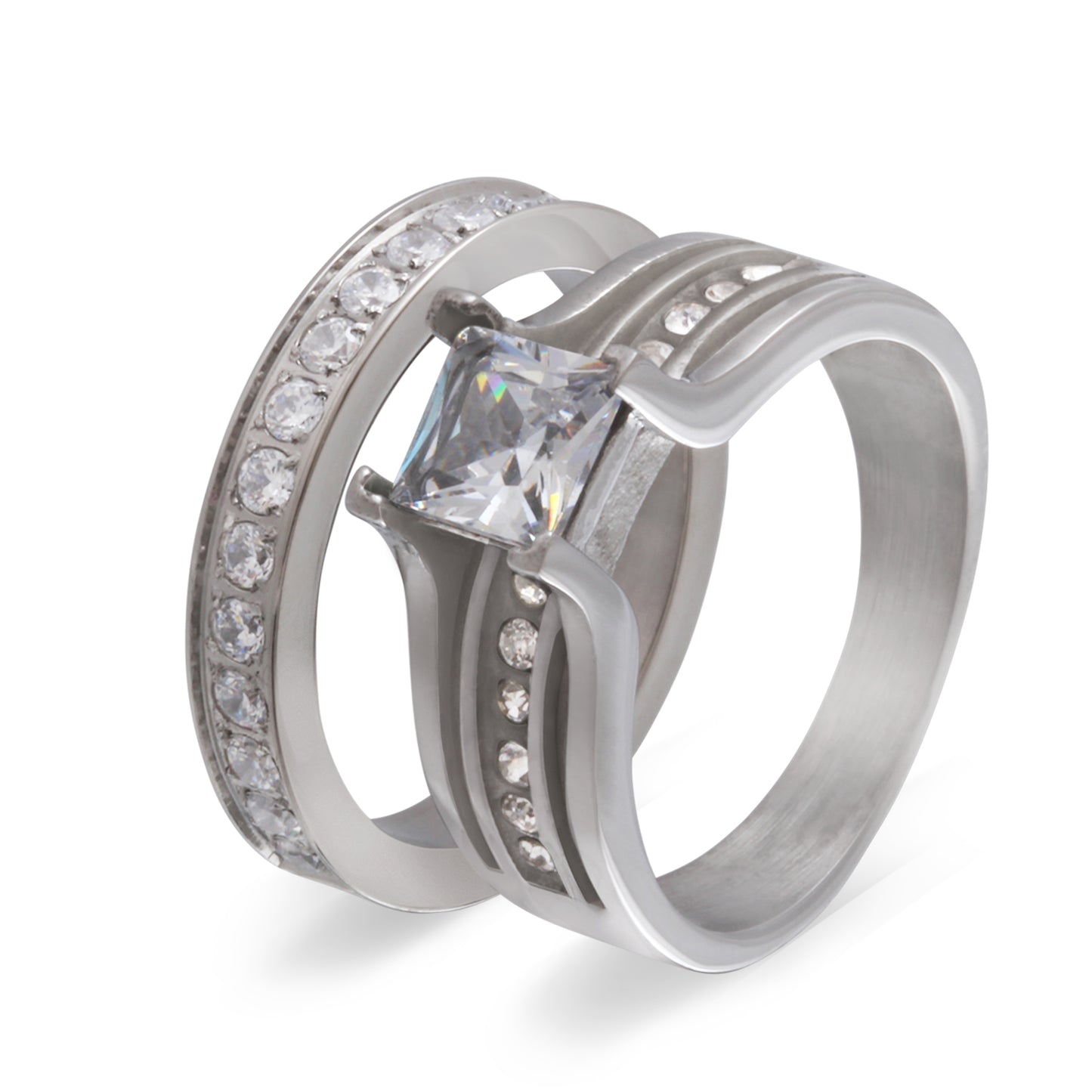 Turin Partnerring-Set mit Handschriftgravur