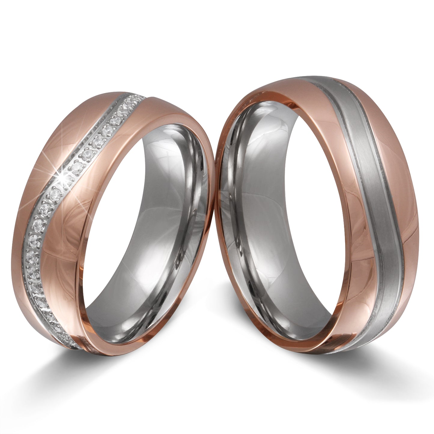 Ginevera Partnerring-Set mit Handschriftgravur