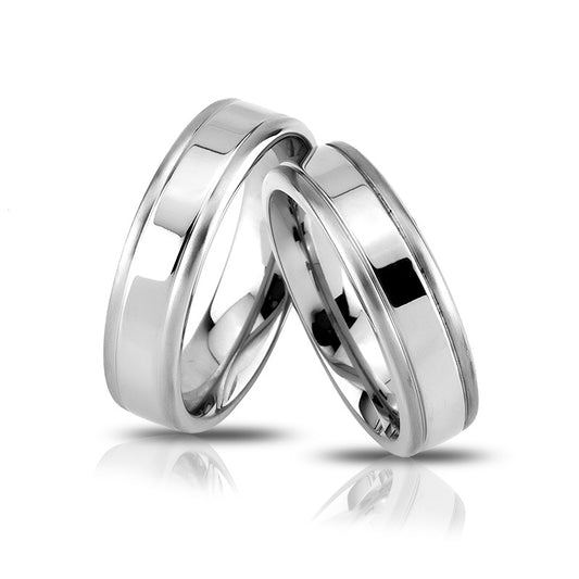 Chow Partnerring-Set mit Handschriftgravur