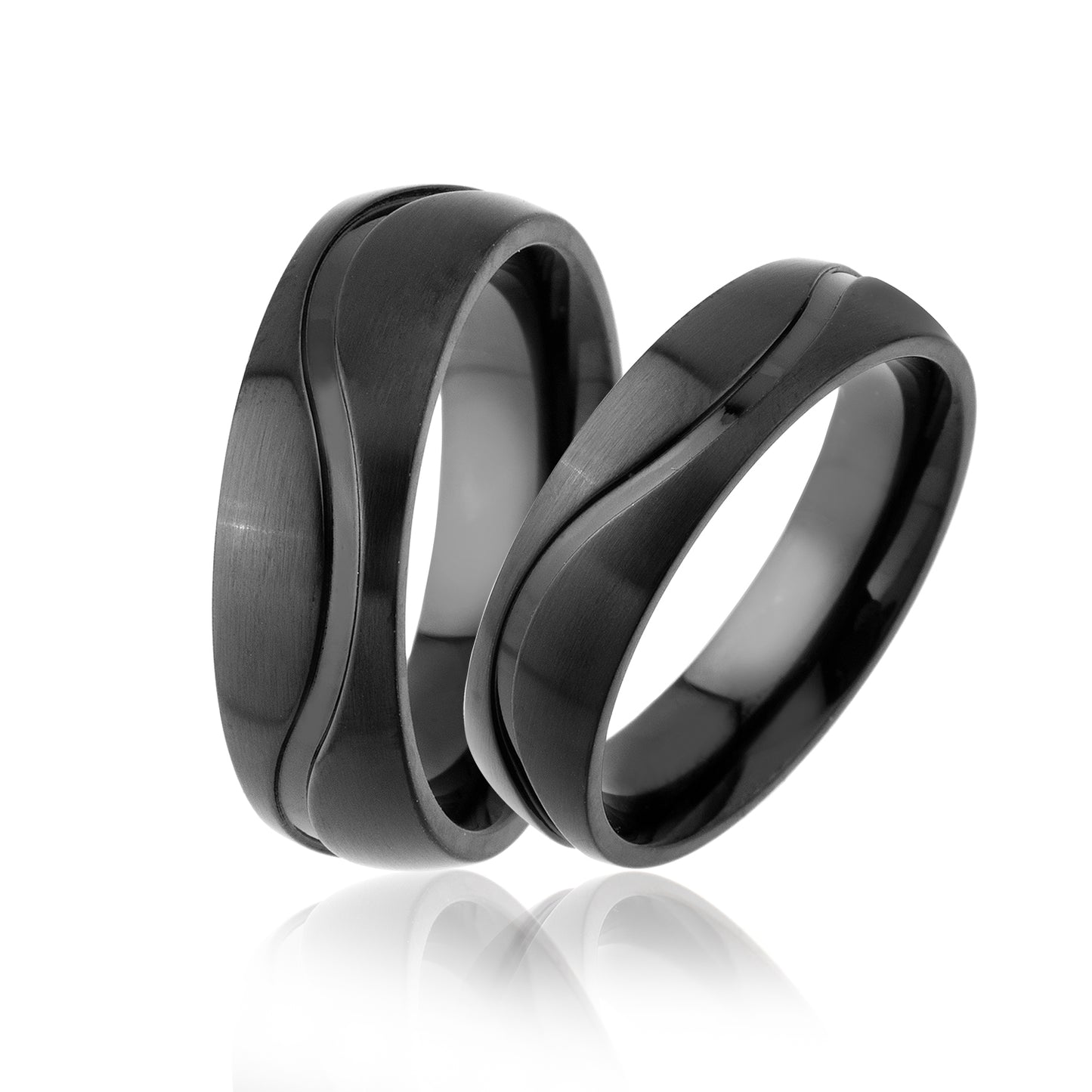 Deinze Partnerring-Set mit Lasergravur