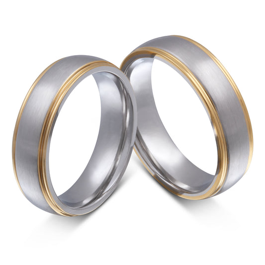 Luigi Partnerring-Set mit Lasergravur