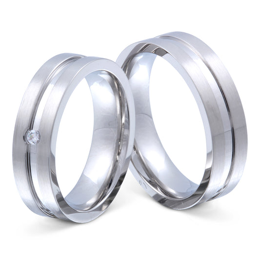 Josephine Partnerring-Set mit Handschriftgravur