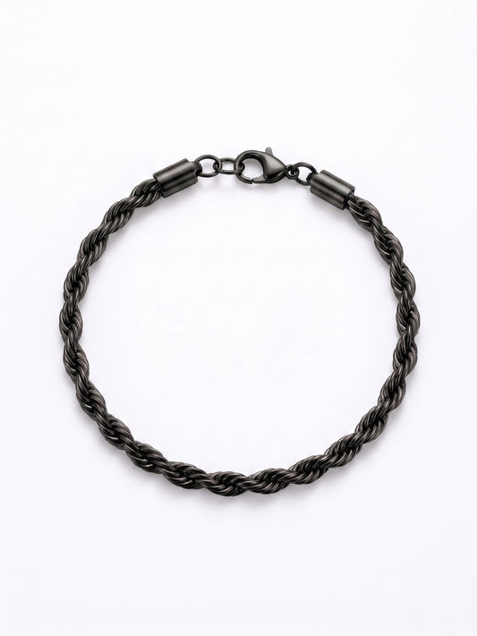 Kordelketten-Armband schwarz