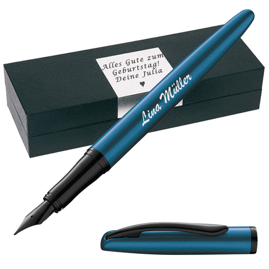 Pelikan Fuellhalter Jazz Noble Elegance P36 Aquamarin mit Gravur Geschenkbox inklusive