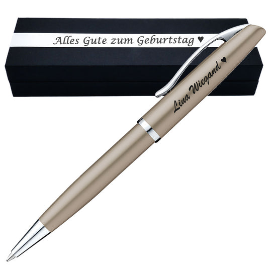 Pelikan Kugelschreiber Jazz Noble Elegance K36 Taupe mit Gravur inkl. Geschenkbox mit Gravur