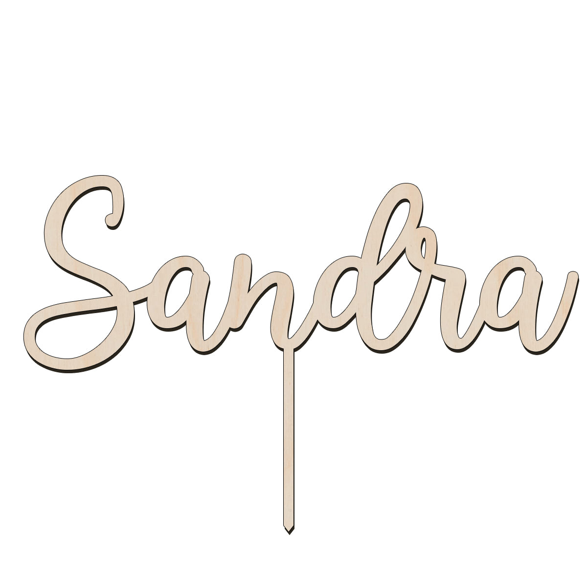 Caketopper in Gold, Rose oder Silber, Individueller Schriftzug für Kuchen, Torten, Geburtstage, Jahrestage, Hochzeiten - Personalisierbar aus Acryl oder Holz, Laser geschnitten, verschiedene Größen