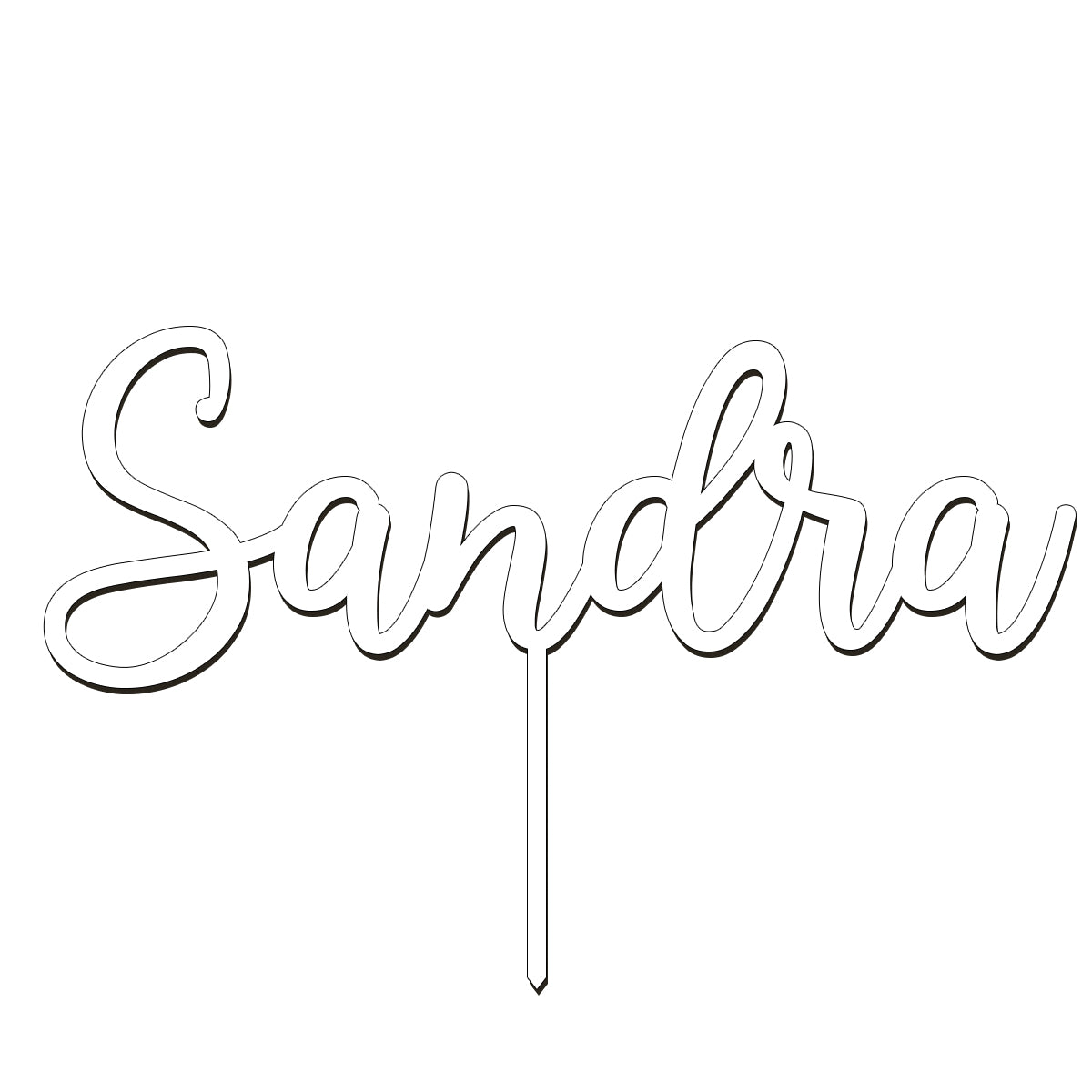 Caketopper in Gold, Rose oder Silber, Individueller Schriftzug für Kuchen, Torten, Geburtstage, Jahrestage, Hochzeiten - Personalisierbar aus Acryl oder Holz, Laser geschnitten, verschiedene Größen