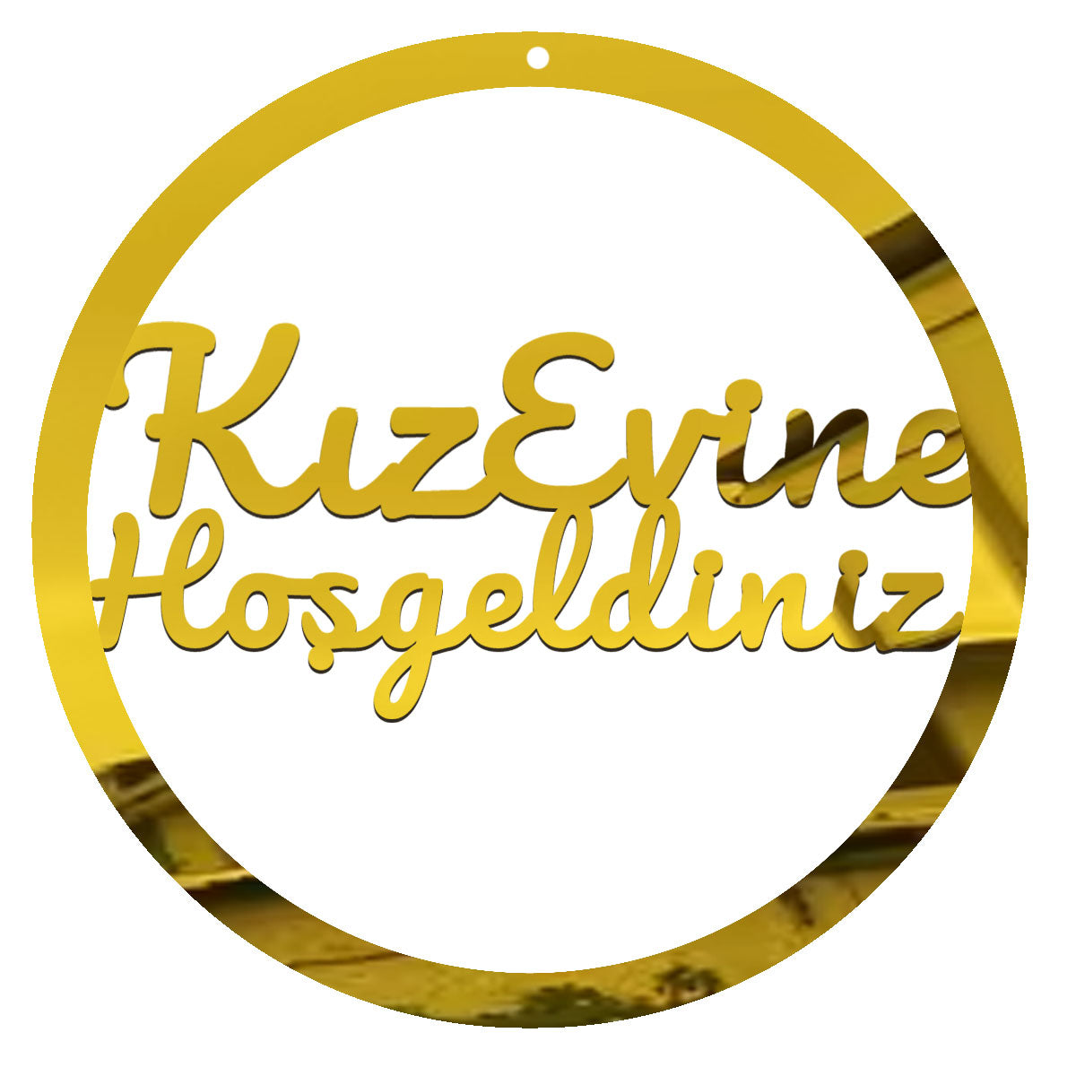 Willkommensschild Türkisch – Kız Evine Hoşgeldiniz – Hochzeit, Türschild/Wanddeko für Zuhause/Eventhalle, Deko orientalisch – Geschenk für Frauen, Einweihung