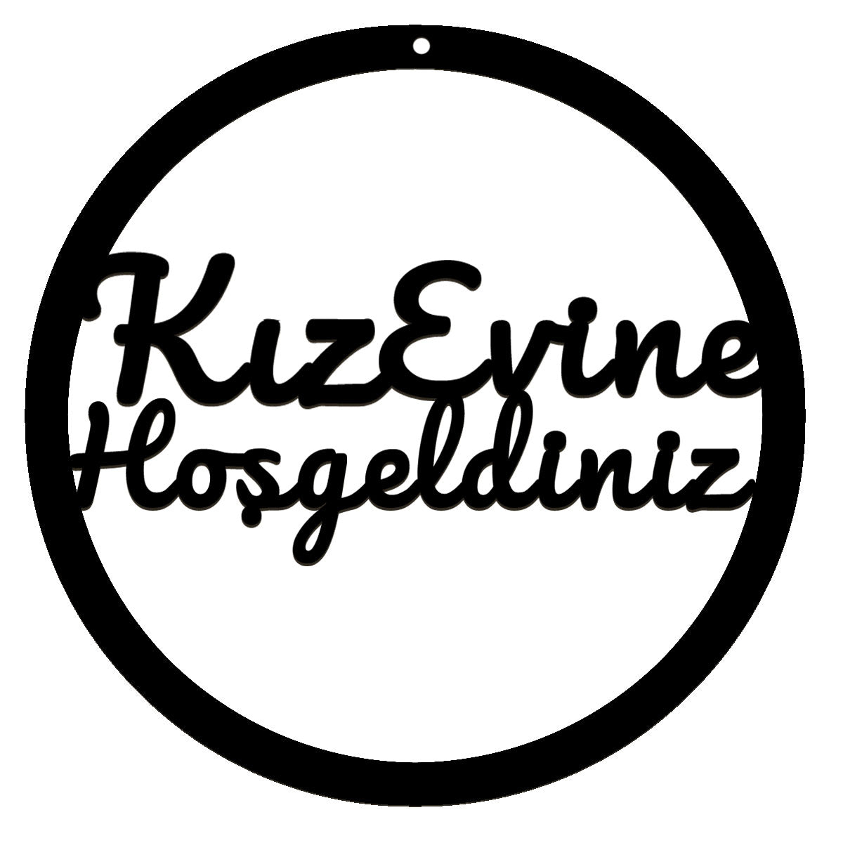 Willkommensschild Türkisch – Kız Evine Hoşgeldiniz – Hochzeit, Türschild/Wanddeko für Zuhause/Eventhalle, Deko orientalisch – Geschenk für Frauen, Einweihung