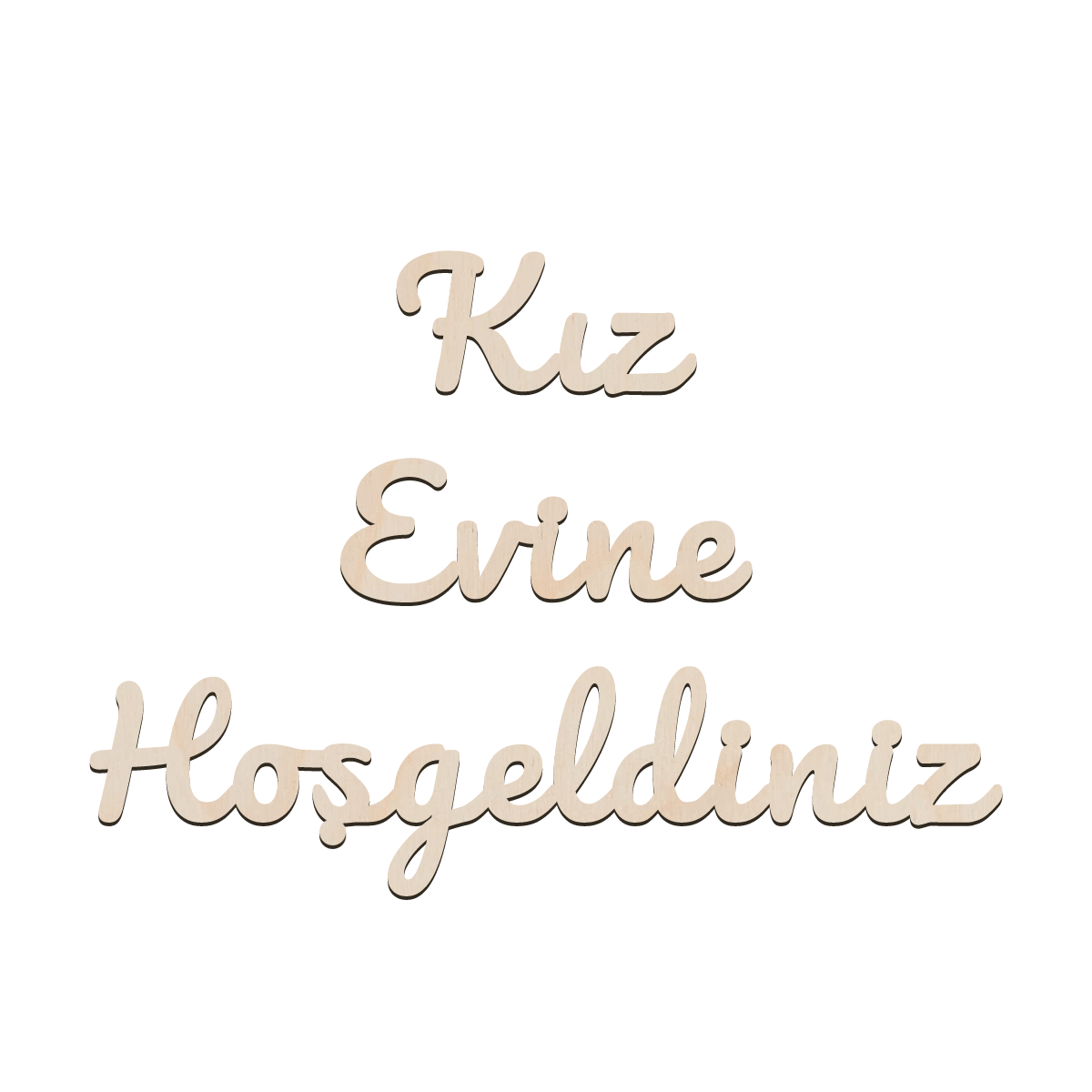 Willkommensschild Türkisch – Kız Evine Hoşgeldiniz – Hochzeit, Türschild/Wanddeko für Zuhause/Eventhalle, Deko orientalisch – Geschenk für Frauen, Einweihung, Mädchen-WG