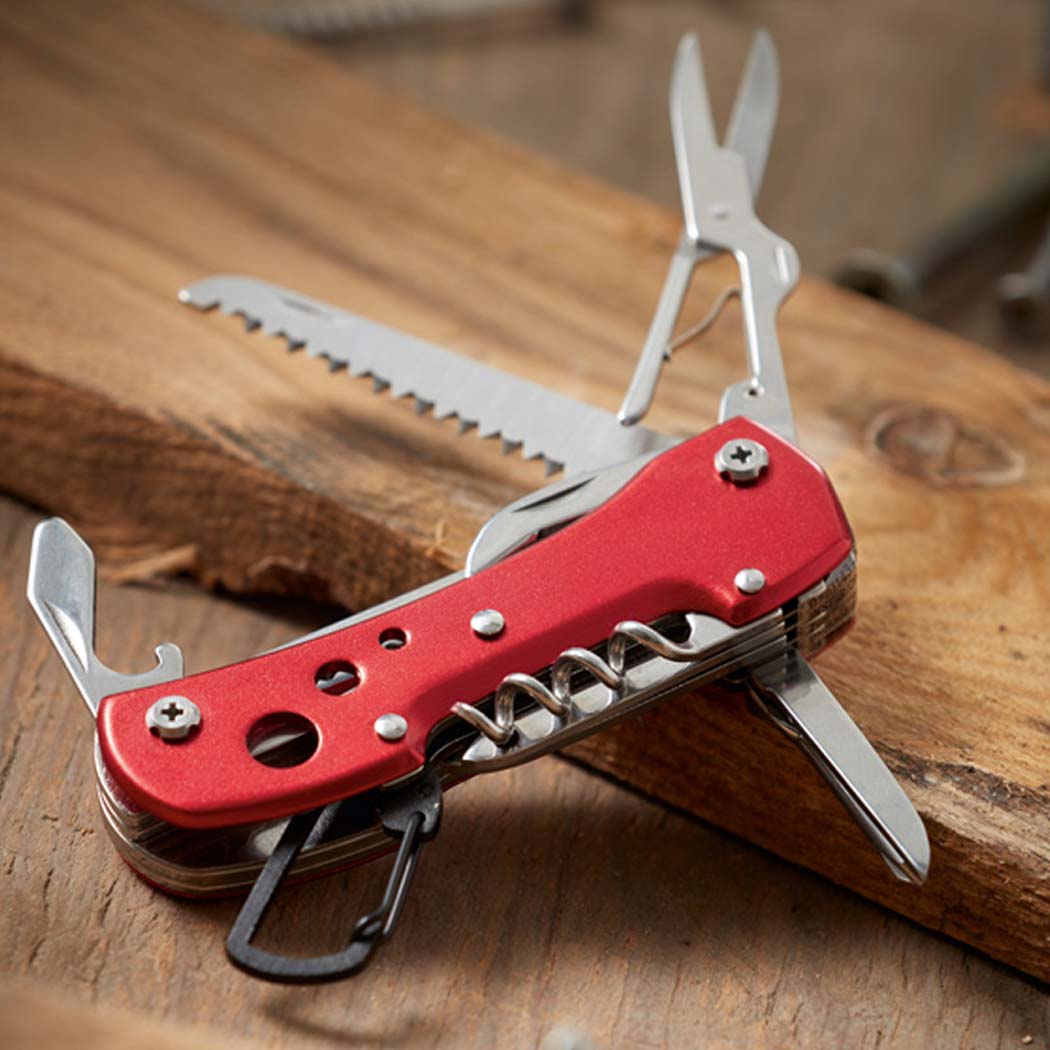 Tachenmesser 12-teilig Messer mit Gravur