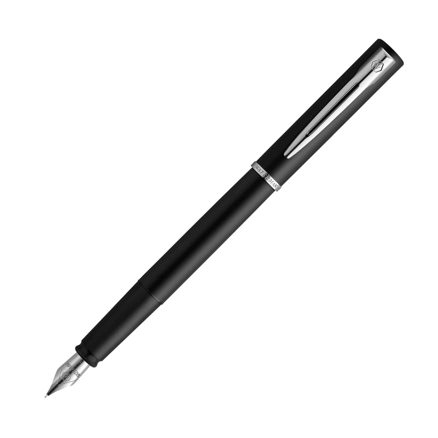 Waterman Allure Füller Black | Edelstahl | Füllfederhalter mit Wunschgravur