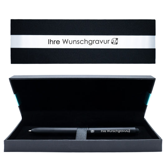 Kugelschreiber mit Gravur | Wunschgravur mit Emojis möglich | Kugelschreiber Geschenk personalisiert | Touchpen-Spitze