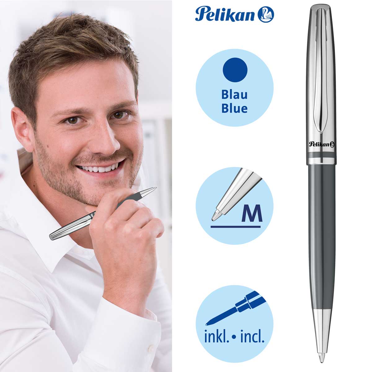 Pelikan Kugelschreiber Jazz Classic, Warmgrau