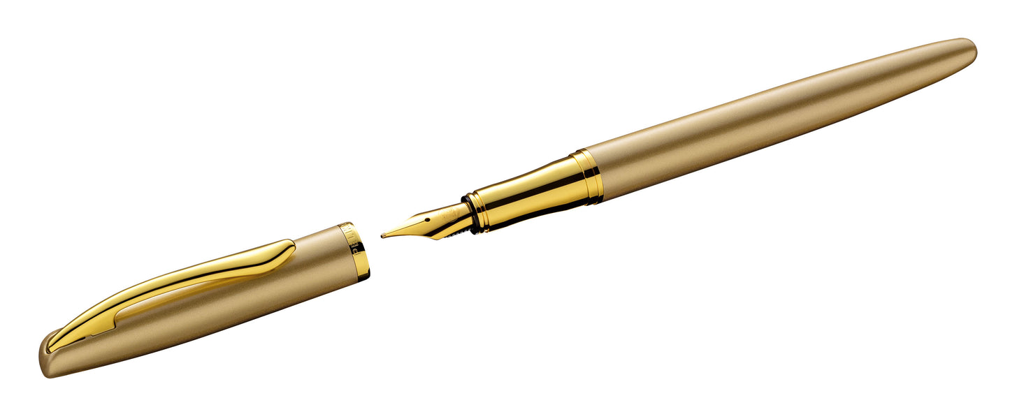 Pelikan Füllhalter Jazz® Noble Elegance mit Gravur als Geschenk | Emojis Gravur möglich | Farbe Gold | personalisiert mit Wunschgravur