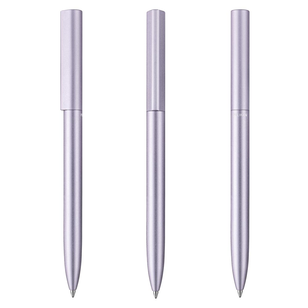 Pelikan Kugelschreiber Ineo® mit Gravur | inkl. Etui für 10 Stifte mit Wunschgravur | Lila - Violett |