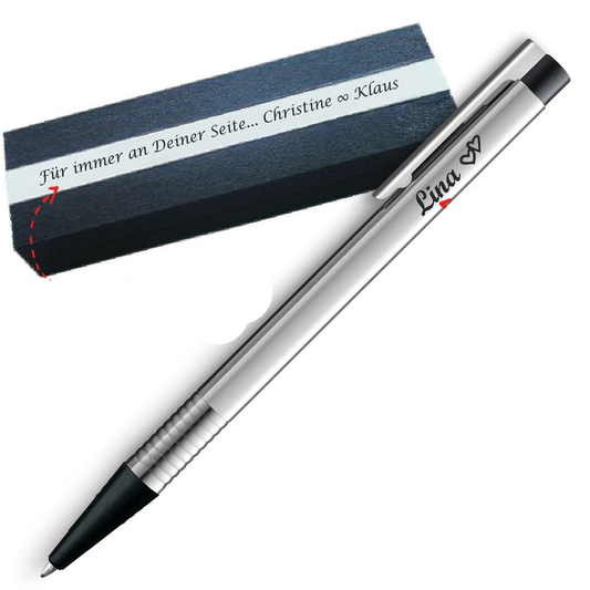 LAMY logo silber / schwarz Kugelschreiber 205