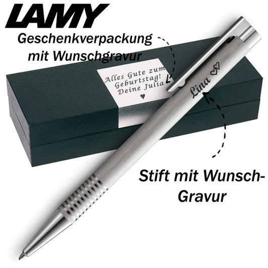 Lamy logo Kugelschreiber Edelstahl