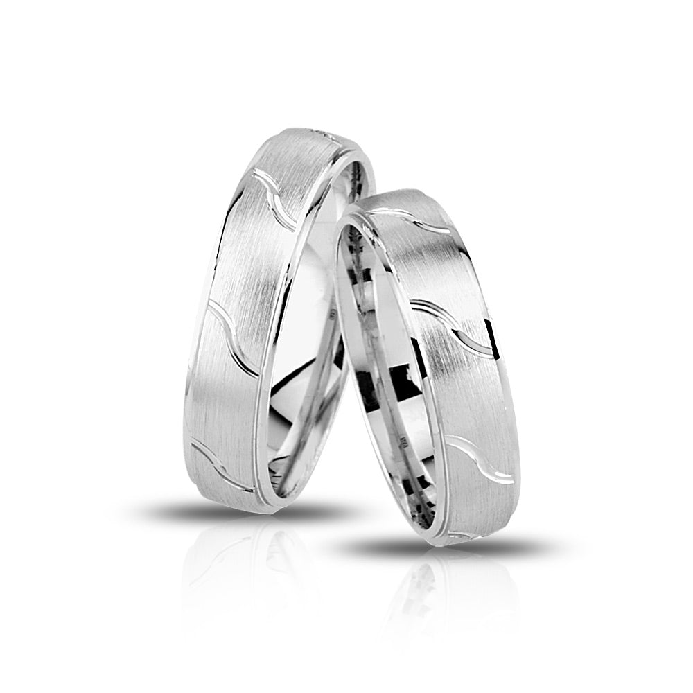 Niwo Partnerring-Set mit Lasergravur