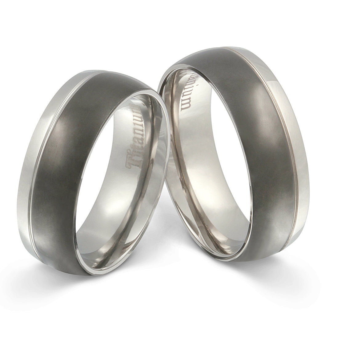 Fargo Partnerring-Set mit Lasergravur