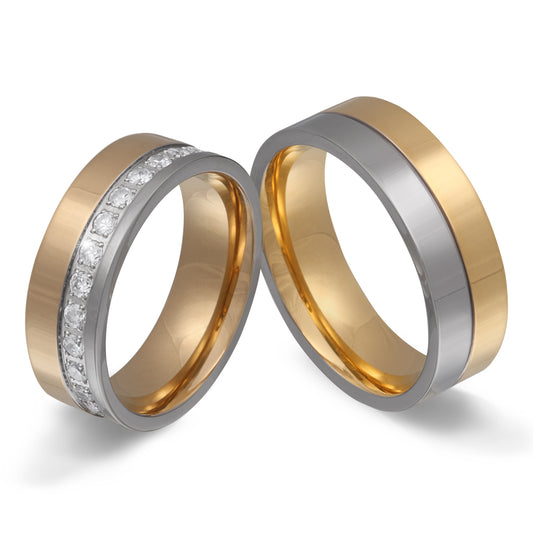 Rimini Partnerring-Set mit Handschriftgravur