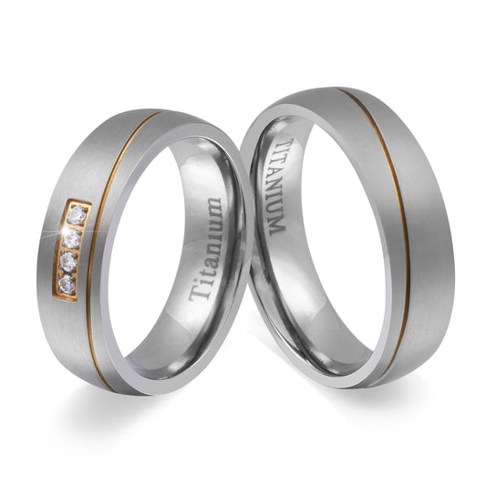 Mulini Partnerring-Set mit Handschriftgravur