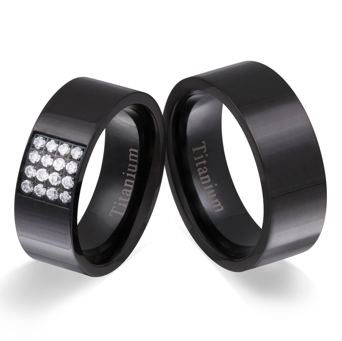 Laguna Partnerring-Set mit Lasergravur