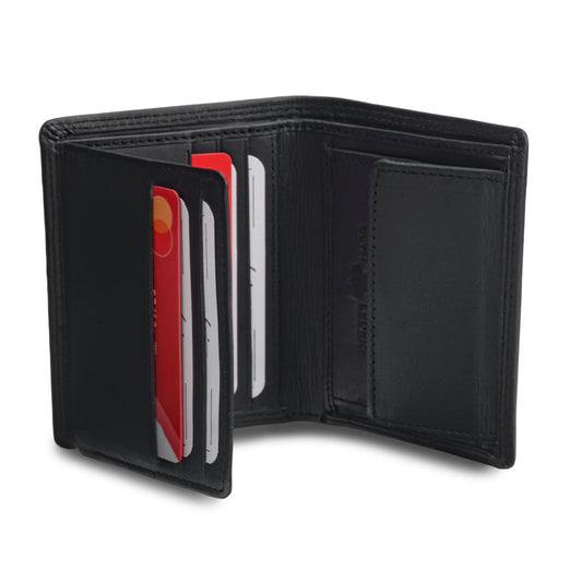 Brieftasche aus Rindleder mit kostenloser Gravur für Herren