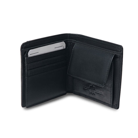 Rindleder Geldbörse Brieftasche mit kostenloser Gravur für Herren