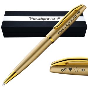 PeIikan Kugelschreiber mit Gravur als Geschenk | Emoji Gravur | Kugelschreiber Jazz Noble Elegance Gold