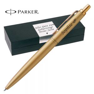Parker Gold Jotter XL Monochrome BT Kugelschreiber mit Gravur