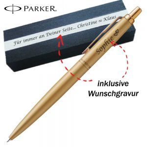 Parker Gold Jotter XL Monochrome BT Kugelschreiber mit Gravur
