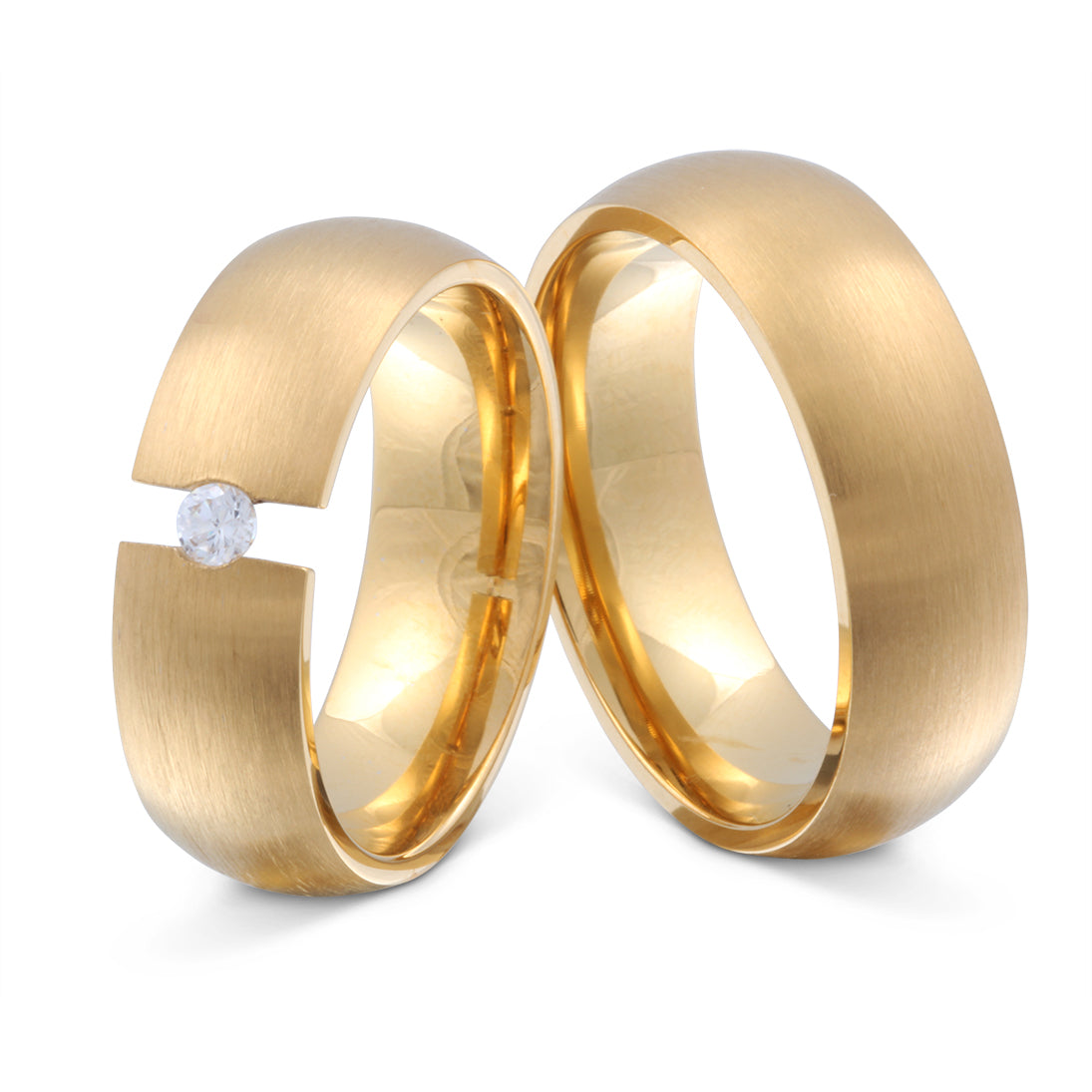Goldfin Partnerring-Set