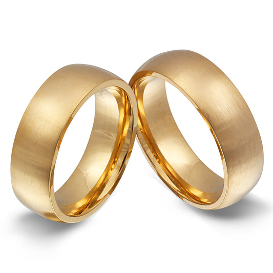 Goldfin Partnerring-Set mit Lasergravur
