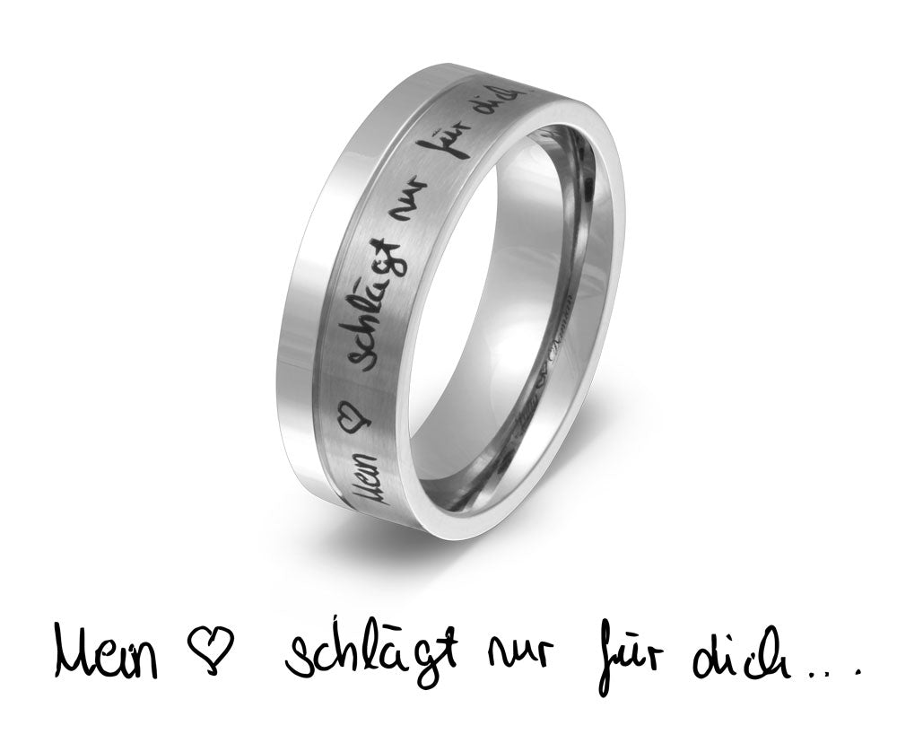 Kolita Ring mit Handschriftgravur